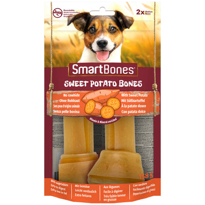 SmartBones Sweet Potato Medium Dog Treats 8 x 2 Pieces SmartBones