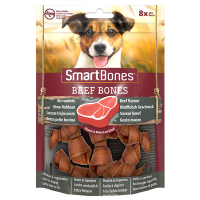SmartBones Beef Mini Dog Treats 7 x 8 Pieces SmartBones