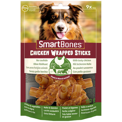 SmartBones Chicken Wrapped Mini Sticks Dog Treats 8 x 9 Pieces SmartBones