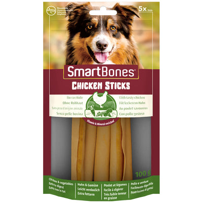 SmartBones Sticks Chicken Dog Treats 5 Pieces x 16 SmartBones