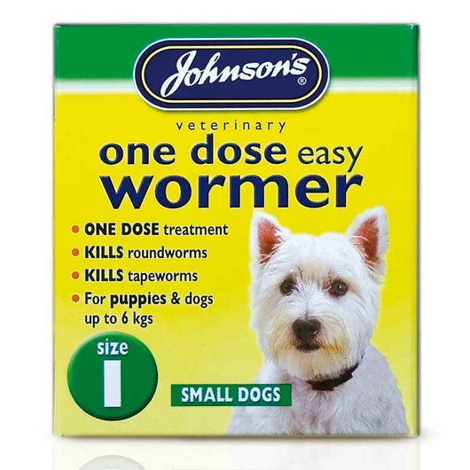 JVP Dog One Dose Wormer Size 1 3 Tablets x 6 Johnsons Veterinary Products