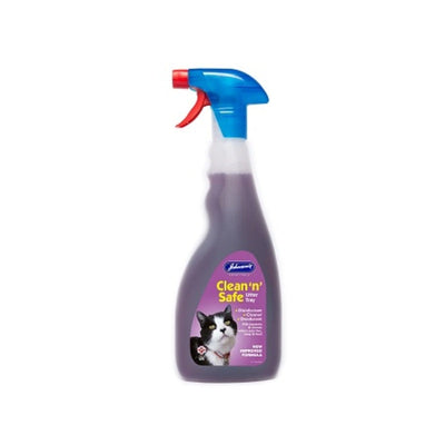 JVP Clean n Safe Litter Tray Disinfectant 500ml x 6 Johnsons Veterinary Products