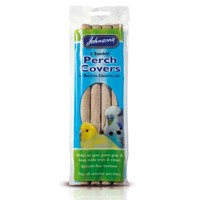 JVP Sanded Perch Covers for Budgies & Canaries 4 Covers x 12 Johnsons Veterinary Products