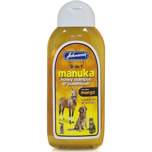 JVP Manuka Honey 2 in 1 Shampoo 200ml Johnsons Veterinary Products