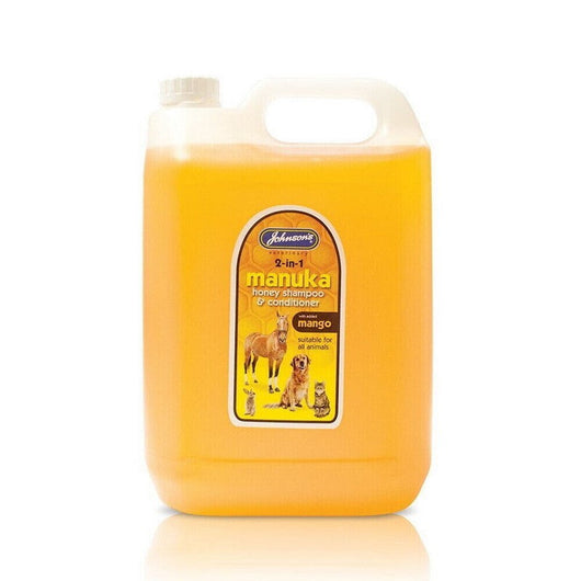 JVP Manuka Honey 2 in 1 Shampoo 5L Johnsons Veterinary Products