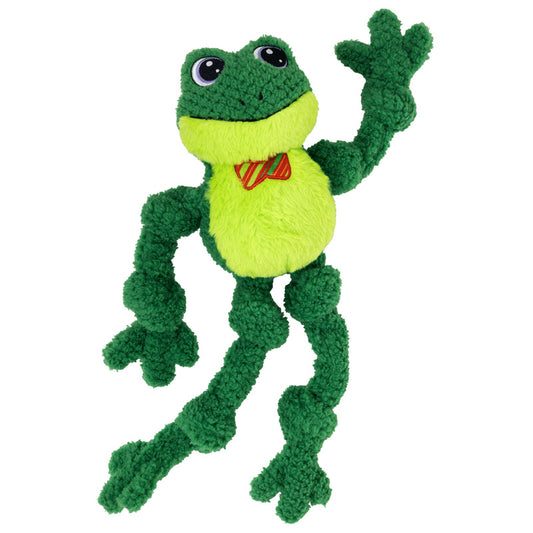 KONG Christmas Knots Bow Tie Frog Large/XL