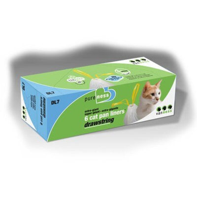 Van Ness Cat Litter Tray Pan Drawstring Liner Giant x 6 Van Ness