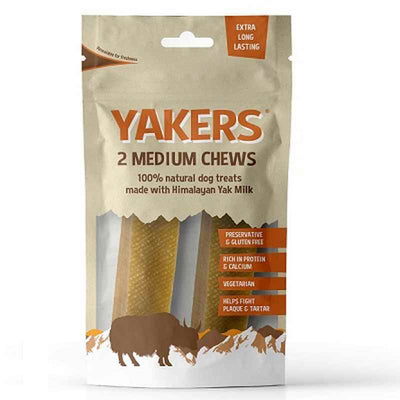Yakers Dog Chew Medium 2 Pack Yakers