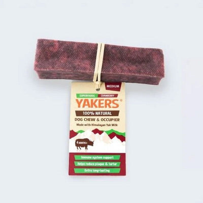 Yaker Cranberry Dog Chew Medium Yakers