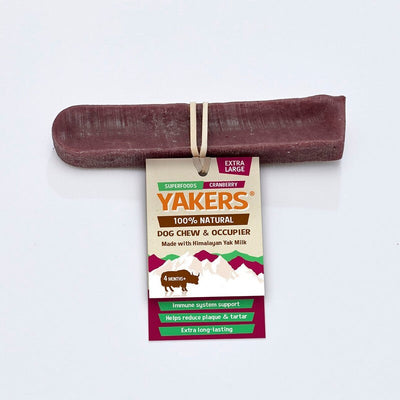 Yakers Cranberry Dog Chew Extra Large Yakers