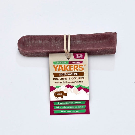 Yakers Cranberry Dog Chew Extra Large Yakers