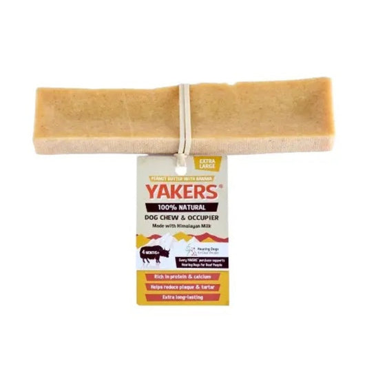 Yakers Peanut Butter & Banana Dog Chew Extra Large Yakers