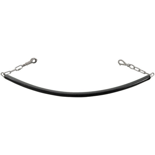 Rubber Stall Chain with Clips - Black Perry Equestrian