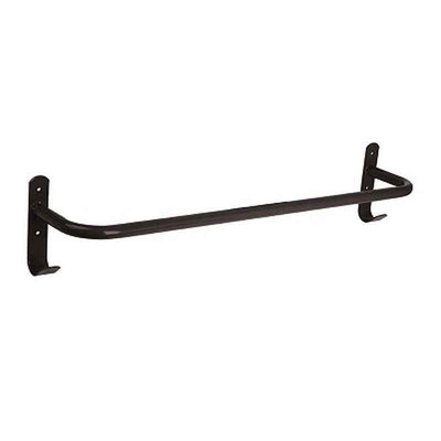 Rug Rail with 2 Tack Hooks - Black Earlswood