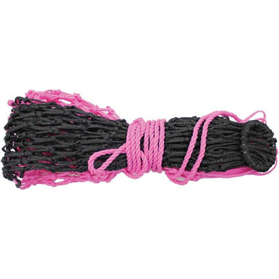 Large Mesh Polypropylene Hay Net Pink & Black Perry Equestrian