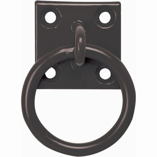 Tie Ring on Plate Black x 10 Perry Equestrian