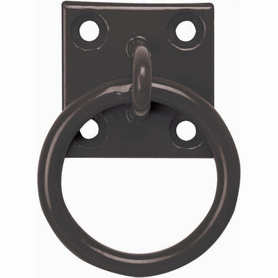 Tie Ring on Plate Black x 10 Perry Equestrian