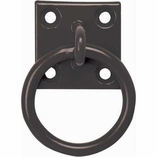 Tie Ring on Plate Black x 10 Perry Equestrian
