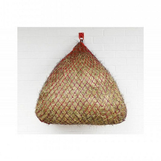 Square Bottom Slow Feeder Hay Net 50 Large Red/Navy Perry Equestrian