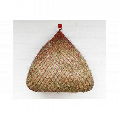 Square Bottom Slow Feeder Hay Net 50 Large Red/Navy Perry Equestrian