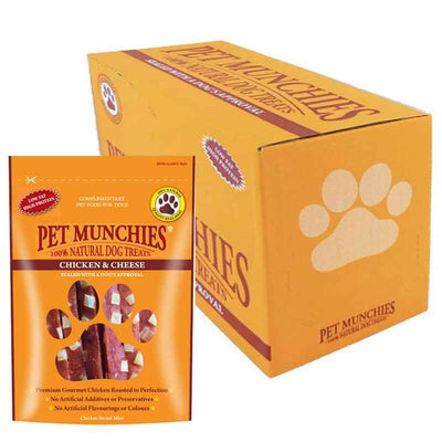 Pet Munchies Chicken & Cheese 100g x 8 Pet Munchies