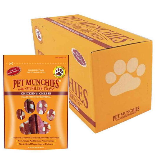 Pet Munchies Chicken & Cheese 100g x 8 Pet Munchies