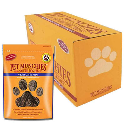 Pet Munchies Venison Strips 75g x 8 Pet Munchies