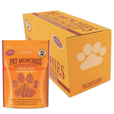 Pet Munchies Chicken Strips Dog Treats 90g x 8 Pet Munchies