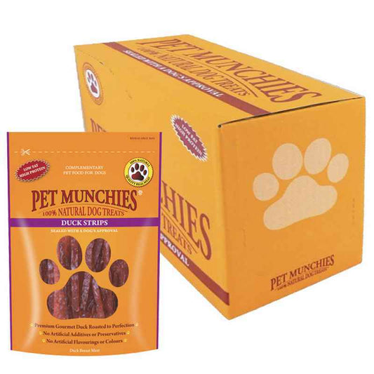 Pet Munchies Duck Strips Dog Treats 90g x 8 Pet Munchies