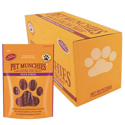 Pet Munchies Duck Strips Dog Treats 90g x 8 Pet Munchies