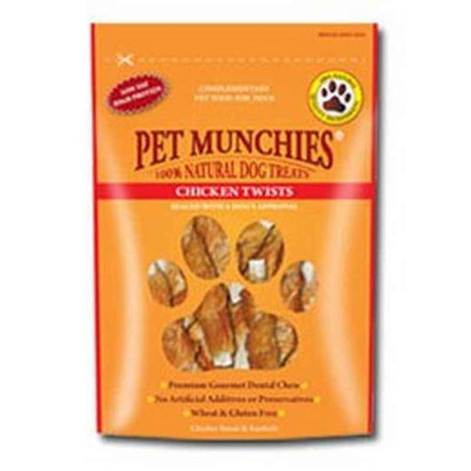 Pet Munchies Chicken Twists Dog Treats 80g x 8 Pet Munchies