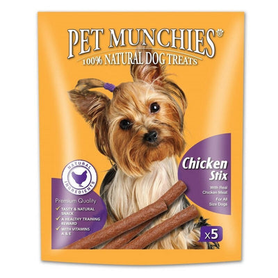 Pet Munchies Chicken Stix Dog Treats 50g x 10 Pet Munchies