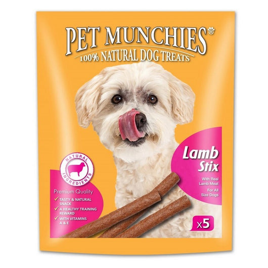 Pet Munchies Lamb Stix Dog Treats 50g x 10 Pet Munchies