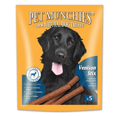 Pet Munchies Venison Stix Dog Treats 50g x 10 Pet Munchies