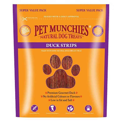 Pet Munchies Dog Treat Duck Strips 320g x 3 Pet Munchies