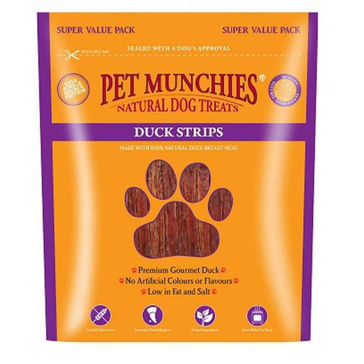 Pet Munchies Dog Treat Duck Strips 320g x 3 Pet Munchies