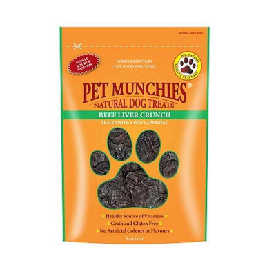 Pet Munchies Beef Liver Crunch 90g x 8 Pet Munchies