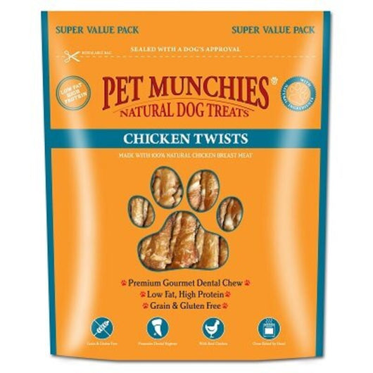 Pet Munchies Chicken Twists Dog Treat 290g x 3 Pet Munchies