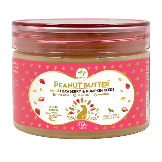 Pawfect Peanut Butter with Strawberry & Pumpkin Seeds 275g Pawfect Peanut Butter