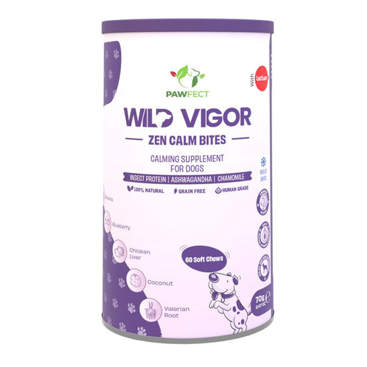 Pawfect Wild Vigor Zen Calm Calming Supplement Dog Bites 70g Pawfect Wild Vigor