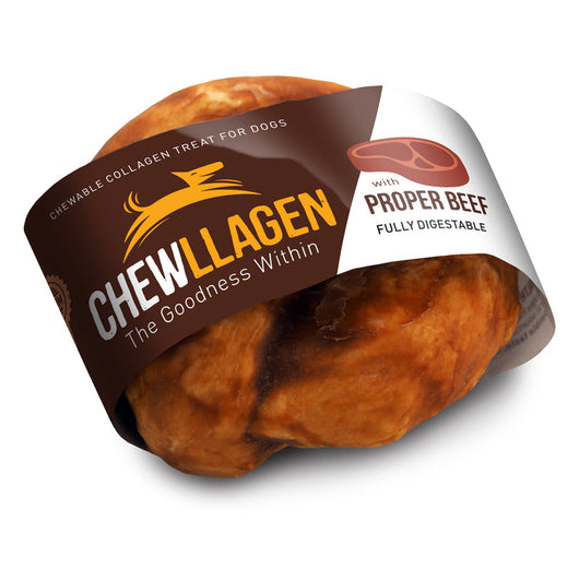 Chewllagen Donut Small with Proper Beef 3.5 x 15 Chewllagen