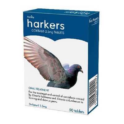 Harkers Coxitabs Pigeon Supplement (50 Tablets) Harkers