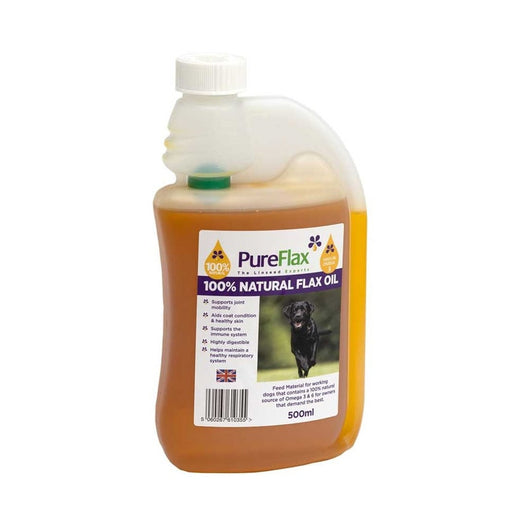 PureFlax OmegaPrime 100% Natural British Flax Oil for Dogs 180 ml PureFlax