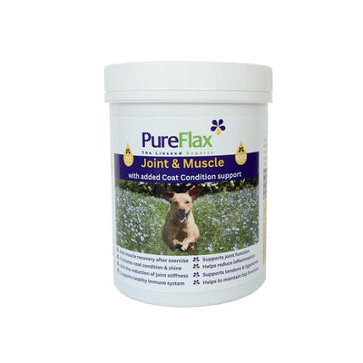 PureFlax Joint & Muscle with added Coat Condition Dogs 620g PureFlax