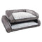Rosewood Grey Luxury Plush Sofa Bed 74cm