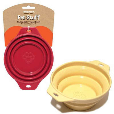 Rosewood Pet Stuff Collapsible Travel Bowl Rosewood