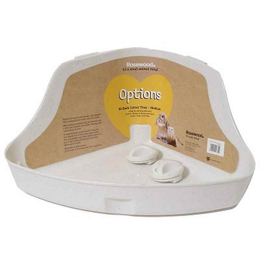 Rosewood Options Corner Litter Tray Medium Rosewood