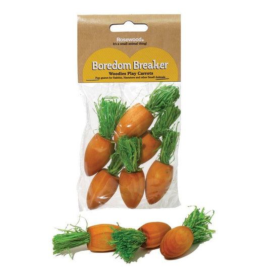 Boredom Breaker Woodies Play Carrots 6 pack x 6 Boredom Breaker
