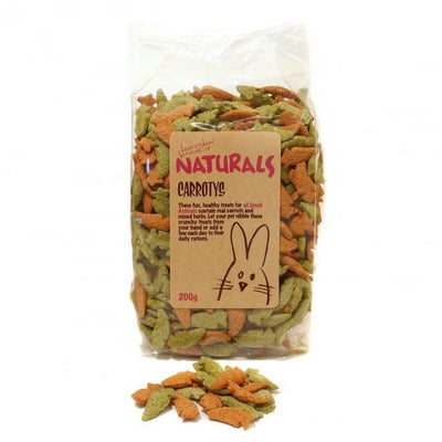 Rosewood Naturals Carrotys Small Animal Treats 200g x 8 Naturals
