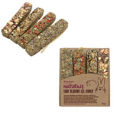 Rosewood Naturals Four Seasons XXL Sticks 450g x 8 Naturals